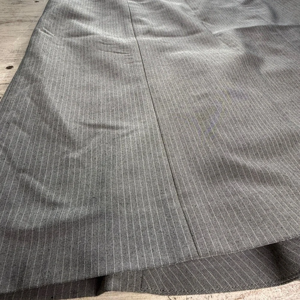 Vintage Y2K Jessica Womens Gray Pinstripe Midi Skirt Size 10 Career Work Office‎